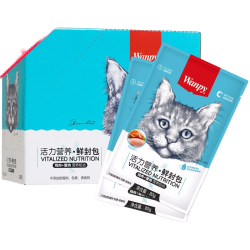 顽皮 猫零食鸡肉蟹肉鲜封包800g(80g*10包)猫粮成幼猫零食
