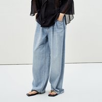 LESS 迅系列 女士拖地牛仔裤 2P5E11040