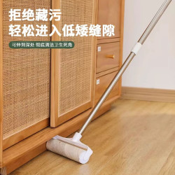 科万鸿 粘毛器滚筒滚刷长杆吸头发神器床上地上毛发清理毡毛滚子可撕式纸 24cm 180撕 3卷