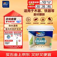 多乐士 倍护水性调和漆防霉木器漆防锈金属漆家具暖气彩钢瓦翻新油漆涂料 A7309色漆半哑光3KG