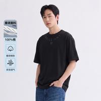 GXG 领口小熊 男士重磅短袖T恤