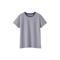 無印良品 MUJI 无印良品 天竺织圆领短袖T恤