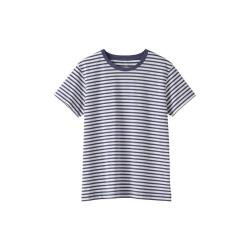 無印良品 MUJI 无印良品 天竺织圆领短袖T恤