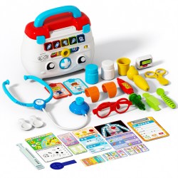 vtech 豪华智能诊疗箱儿童过家家小医生玩具套装宝宝仿真打针医疗