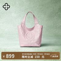 CASSILE 植鞣牛皮 女士托特包  樱花粉