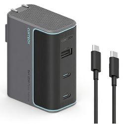 酷态科 10号氮化镓充电器套装120W/100W三口适用苹果小米