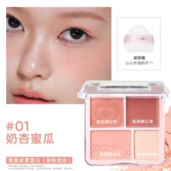 橘朵 腮红高光盘双盘腮红膏腮红盘膨胀色高光