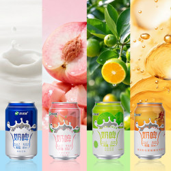 西域春 新疆西域春奶啤300mlX12罐 4种口味缤纷混合装 乳酸菌气泡乳饮料