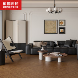 东鹏 中古柚木 600x1200 瓷砖木纹砖中古柚木（人字拼棕色）YF270608_A 600x1200