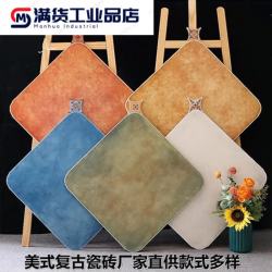 桐绒萃非兔美式仿古瓷砖 500x500 防滑地板砖