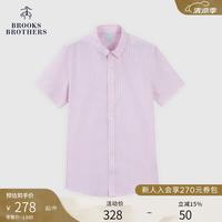 Brooks Brothers BrooksBrothers）[京东独家][易打理]男士春夏免烫条纹休闲修身衬衫