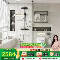 九牧 卫浴套装轻智能马桶SQ6451 400坑距+枪灰花洒36678