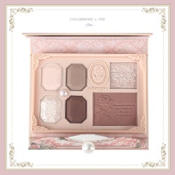 Color Rose colorrose浮雕眼影新款眼影盘自然正品高光腮红一体彩妆盘