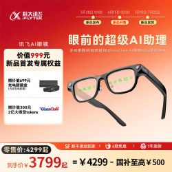 科大讯飞 讯飞AI眼镜双目显示款多场景翻译演讲提词超强降噪高清拍摄超轻机身超级AI助理翻译眼镜