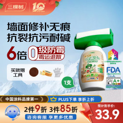 三棵树 臻净护小森漆 墙面修复补墙膏 500g 白色