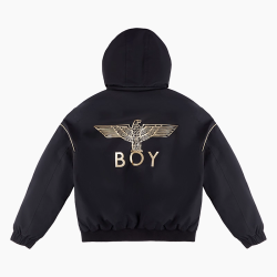 BOY LONDON BOYLONDON秋冬款烫金可拆卸帽短款羽绒服N28904