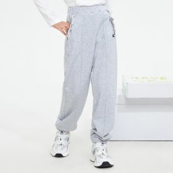 美特斯邦威 moomoo童装春季新款女童简约针织裤休闲百搭运动针织裤