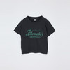 MOUSSY 010JS490-5101 做旧字母印花 浅黑色 M 女士T恤