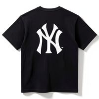 NEW ERA [NEWERA]纽亦华正品夏爆款式黑色NY腰果花印花潮流运动T恤男女款