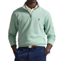 RALPH LAUREN Long Sleeve Lux Jersey Quarter Zip Pullover
