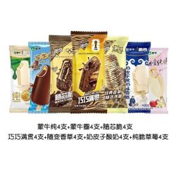 蒙牛 28根 蒙牛 巧巧满贯随变随芯脆纯奶皮子酸奶雪糕