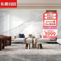 东鹏 楚天白 陶瓷岩板瓷砖 1200x2400 白色