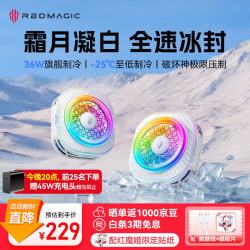 红魔 努比亚红魔8Pro磁吸散热器 散热背夹游戏直播低噪音半导体平板降温神器适用黑鲨一加iqoo小米vivo苹果-霜月白