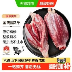 中农顺 金钱腱国产谷饲黄牛正宗原切牛腱子腱芯牛肉生鲜炖煮卤味