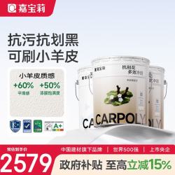 嘉宝莉 云界 FH-KRM4301-Z 乳胶漆 室内抗污抗甲醛抗划 艺术漆 64kg 黑色