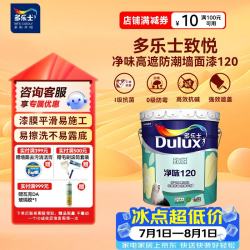 多乐士 乳胶漆致悦净味120高遮防潮墙面漆二合一墙面漆A991S可调色18L
