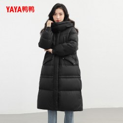 鸭鸭羽绒服 女2026反季新品款韩版加厚潮流时尚长款过膝保暖外套W