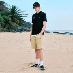 FILA 男装 FUSION系列 时尚休闲裤 男士宽松针织五分裤