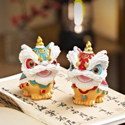 尔选 中式国潮风吉祥醒狮摆件