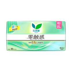 乐而雅 花王零触感透气特长超丝薄日用护翼卫生巾25cm30片姨妈巾京东自营