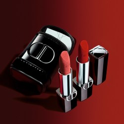 Dior 烈艳蓝金双支礼盒口红唇膏 丝绒 礼物