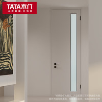 TATA木门 卫生间门玻璃厨卫门木门免漆JD001B三胺花色 单开门+五金套餐