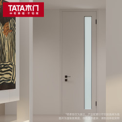 TATA木门 卫生间门玻璃厨卫门木门免漆JD001B三胺花色 单开门+五金套餐