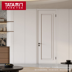 TATA木门 TATA TATA木门 JO011A 现代简约卧室门 高2200mm 宽900mm 纯色油漆 单开门