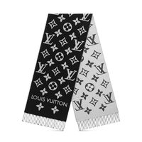 LOUIS VUITTON ESSENTIAL 女士羊毛印花围巾 5971033753578 186 x 34 cm
