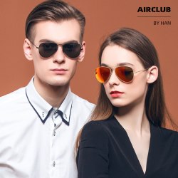 HAN Airclub X1 飞行员款钛架尼龙高清太阳镜