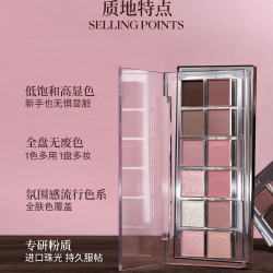 酵色 十二色眼影盘日常淡妆大地色系新品