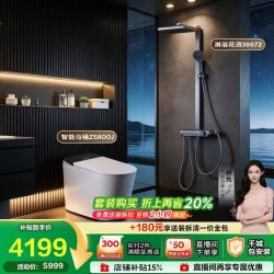 九牧 S8智能马桶800J 305坑距+花洒36672灰