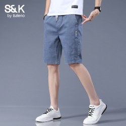 班尼路 SK夏季薄款男士短裤修身直筒2026新款男裤五分休闲裤子男YS