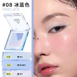 3CE 方格眼影 三色盘猫薄荷橘棕色哑光学生淡妆NHO