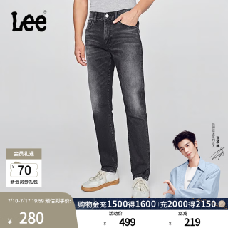 Lee 【锥感修身】中腰锥形五袋款男士牛仔裤 休闲潮流长裤 A08791