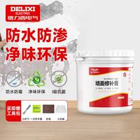 德力西 补墙膏墙面修补膏腻子粉白色墙面修补内墙乳胶漆防水防渗1000g