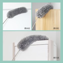 百家好世 除尘掸扫灰神器家用大扫除清扫灰尘掸子可伸缩车用鸡毛掸