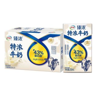 伊利 臻浓特浓牛奶250ml*16盒整箱学生早餐奶新鲜日期
