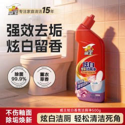 威王 炫白洁厕液 马桶清洁剂 500g*2瓶 除臭去异味