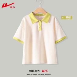 回力 儿童短袖男童套装夏季中大童运动POLO学院风洋气夏天女童夏装